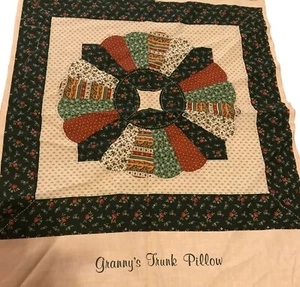 Grannys Trunk Pillow Panel Fabric Kit For Quilting & Crafting Grannycore - Picture 1 of 6