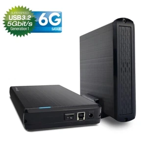 FANTEC DB-G35U3-6G Externes Festplattengehäuse aus schwarzem Aluminium - Bild 1 von 7