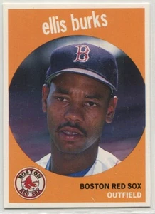 1989 Baseball Card Magazine '59 Topps #34 Ellis Burks Boston Red Sox - Picture 1 of 2