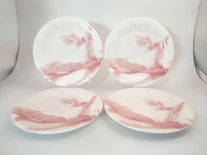 Juego de 4 platos de pan y mantequilla rosa Sasaki Calacatta de 6 3/4 - Imagen 1 de 10