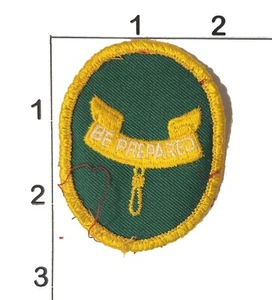 BSA Boy Scouts America Logo Patch Vintage 1970s Green Yellow Embroidered - Picture 1 of 1