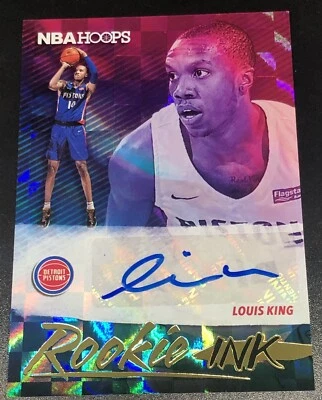 2019-20 NBA Hoops LOUIS KING Rookie Ink RC Auto - PISTONS - Image 1 of 2
