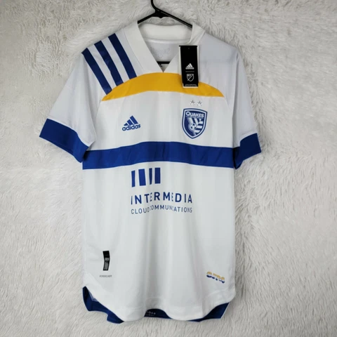 Adidas Aeroready San Jose Quakes 20/21 Soccer White Jersey H36790 Men's Size M Cover