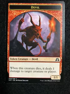 MTG Devil Token (006/018) Shadows over Innistrad NM Magic (Never Played) - Picture 1 of 6
