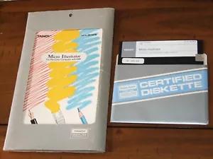 Micro Illustrator program for Tandy TRS-80 Color Computer Coco 1 2 3 - Picture 1 of 2