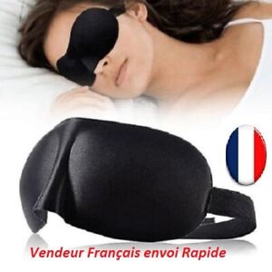 Masque de nuit sommeil 3D cache yeux Doux relaxation voyage anti lumiére fatigue