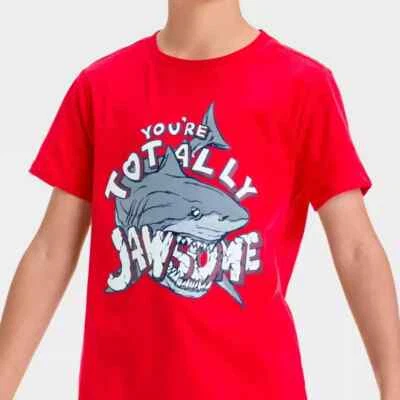 Boys Short Sleeve Valentine's Day Graphic T-Shirt - Cat & Jack Red Size L - Image 1 of 3