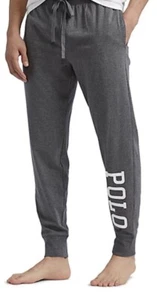 Pantalones de chándal para dormir Polo Ralph Lauren gris con logotipo gráfico para hombre talla S - Imagen 1 de 2