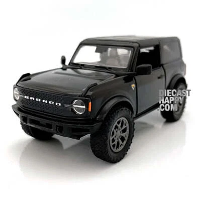 2022 Ford Bronco Hard Top 1:34 Scale Diecast Model Black by Kinsmart - Image 1 of 2