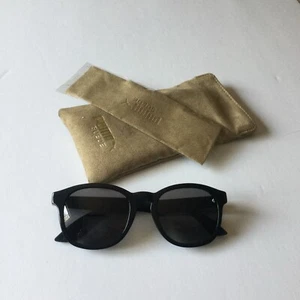 PUMA LIFESTYLE SUEDE PU0042SA MENS BLACK SUNGLASSES NEW IN CASE NWOT - Picture 1 of 9