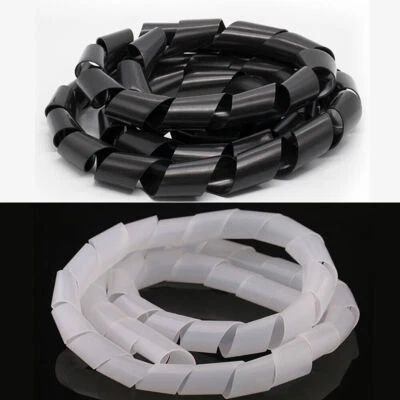 Plastic Spiral Wire Wrap Cord Protector Management Storage Pipe Cable Organizer - Image 1 of 4