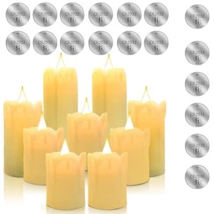 Flickering Flameless Votive Candles Led Tea Light Battery Operated Candles 2'' 3 - Picture 1 of 6