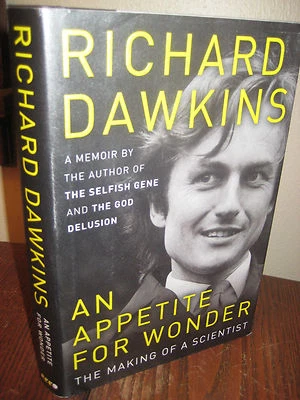 APPETITE FOR WONDER Richard Dawkins SIGNED 1st Edition SCIENCE Athiesm EVOLUTION - Image 1 of 3