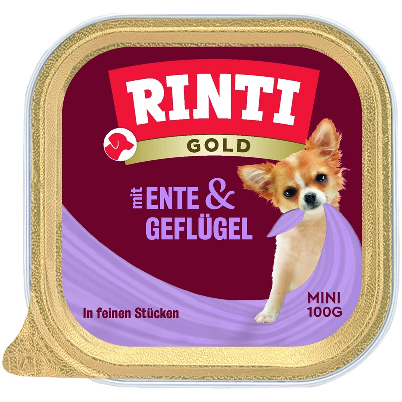 Rinti Schale Gold Mini Ente & Geflügel 32 x 100g  - Bild 1 von 1