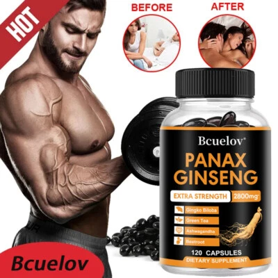 Bcuelov Ginseng - Ingredienti Naturali - 2800 Mg - da 30 a 120 Capsule