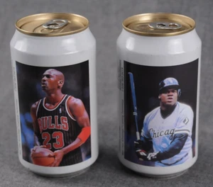 Very Rare Promo Cans: Michael Jordan, Scottie Pippen, Bo Jackson, Ryne Sandberg - Picture 1 of 8