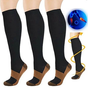 3Pair Neuropathy Socks for Women and Men Compression Stockings Soothe Relief US - Picture 1 of 12
