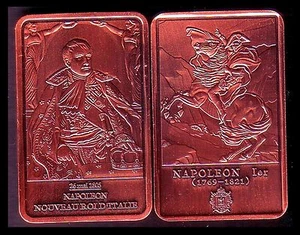 ★★★ JOLI MEDAILLE PLAQUEE CUIVRE ● NAPOLEON ● NOUVEAU ROI D'ITALIE ★★★★ - Picture 1 of 1