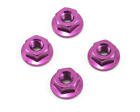 Core-RC 4mm Aluminum Serrated Wheel Nuts (Purple) (4) [CRC-CR036]