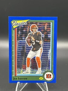 2022 Panini Classics Joe Burrow Blue Timeless Tributes /125 Bengals #17 - Picture 1 of 3