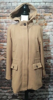 NWOT HERITAGE COLLECTION BY BASS POLYESTER FLEECE KHAKI TRENCH COAT sz L JACKET - Image 1 of 4