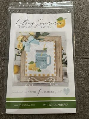 Citrus Summer Cross Stitch Pattern by It's Sew Emma - Image 1 of 2