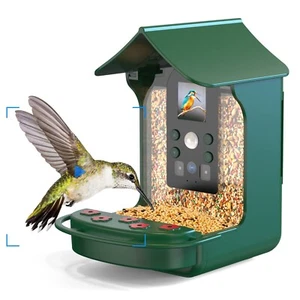Bird Feeder with Camera, Outdoor Smart Bird Feeder with Solar Panel.. - Picture 1 of 7
