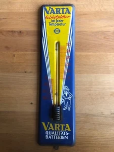 Emailleschild Wandthermometer Varta Qualitätsbatterien - Bild 1 von 1