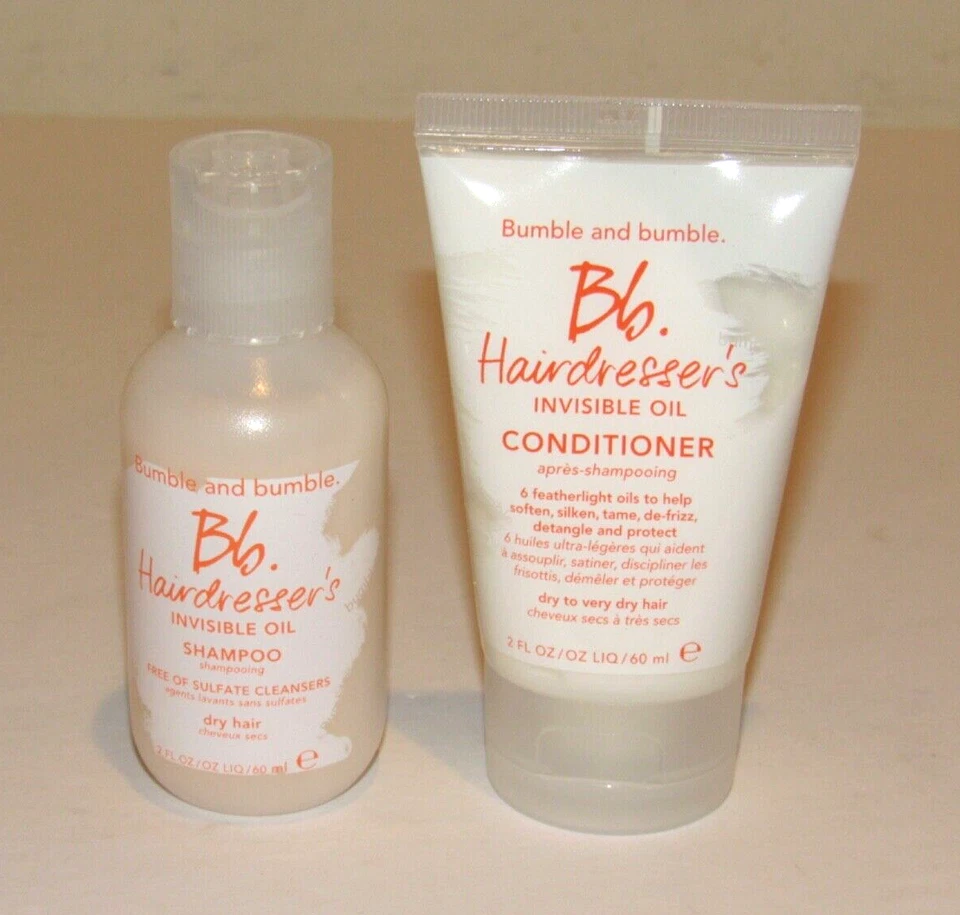 Set de champú y acondicionador aceite invisible Bumble And Bumble 2 OZ tamaño de viaje Foto 1 de 1