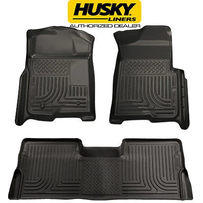 Alfombrillas HUSKY WeatherBeater para 08-10 FORD F250 F350 F450 doble cabina 98381 Foto 1 de 4