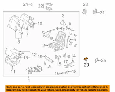 72138-53040-A0 Cubierta Toyota, Asiento Delantero Pista, Exterior Trasero Lh 7213853040A0, Nuevo G Foto 1 de 3