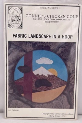 Connie's Chicken Coop Fabric Landscape In A Hoop Sewing Pattern CCP-212 Quilt - Image 1 of 2