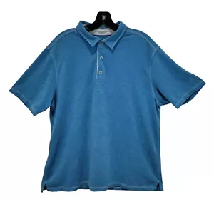 Tommy Bahama Herren Poloshirt XL blau kurzärmelig Marlin Logo Kragen Modal - Bild 1 von 12