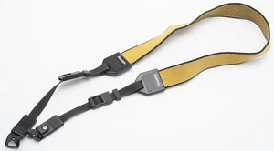 Hama Camera Strap Carrying Strap Narrow in Yellow Black Universal - Picture 1 of 2