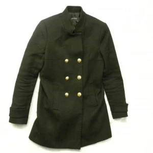 Zara Women's Basic Collection XS Black Coat 6 Button Long Sleeve. - Picture 1 of 12