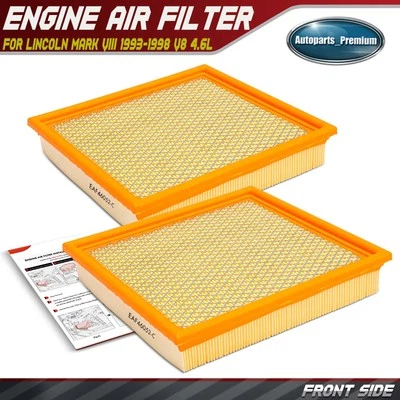 Filtro de aire del motor delantero 2 piezas para Lincoln Mark VIII 1993-1998 V8 4,6 L F3LE9601AB Foto 1 de 4