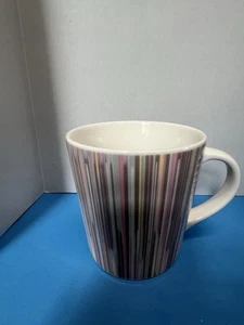 Rare - Vintage Starbucks Pink Pastels Striped Coffee Mug Tasse 16oz 2005 - Bild 1 von 5