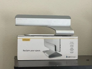 OPEN BOX - Silver Rain Design 10037 mTower Vertical Laptop Stand MacBook Pro/Air - Picture 1 of 8