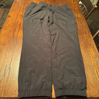 Eddie Bauer Women's Fleece Lined Pull-On Pants Size 16 Black Comfort Warm - Image 1 of 4