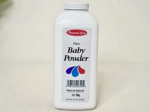 Vintage generische Körperpflege Babypuder reiner Talkum seidig weich eingestellt 15oz - Bild 1 von 6
