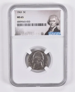 MS65 1963 Jefferson Nickel NGC Special Label *8240 - Picture 1 of 7