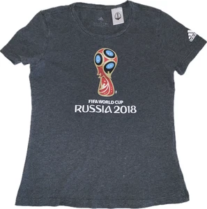 Adidas Copa Mundial de la FIFA Rusia 2018 Fútbol Mujer Camiseta Gris Talla S - Imagen 1 de 4