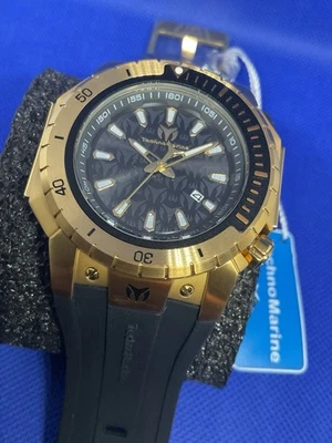 Techno Marine Manta Sea blk/gold mod TM-22 4011 men’s wristwatch - Image 1 of 4