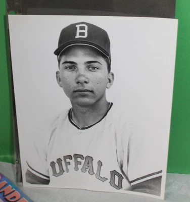 Foto vintage de béisbol de búfalo bisontes en blanco y negro 8 x 10 de Johnny Bench Foto 1 de 4