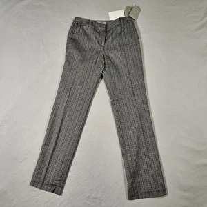 Liz Claiborne Anzughose Gr. 2 zierliche grau karierte Baumwolle komplett gefüttert (Polyester} - Bild 1 von 7