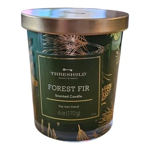 Threshold Forest Fir Scented Single Wick Soy Wax Blend Candle 6 Oz. Never Burned - Picture 1 of 10