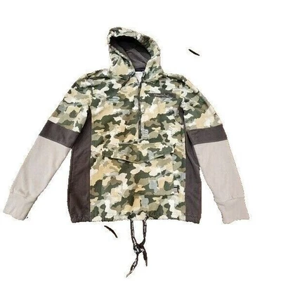 Triple Five Soul Sudadera con Capucha Para Hombre Mediana Camuflada 1/4 Cremallera Patinador Años 90 Y2K Foto 1 de 4