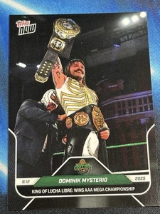 2025 Topps Now WWE #94 Dominik Mysterio Dirty Dom AAA Mega Championship 9-12 - Picture 1 of 2