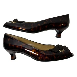 Stuart Weitzman Damen 90er Schildkrötenfell zehenfrei Pfennigabsatz ─ Größe 9 - Bild 1 von 11