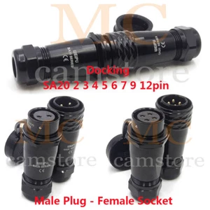 WEIPU SA20 2-12pin Bulkhead Aviation Plug & Socket,IP67 waterproof connector - Picture 1 of 12